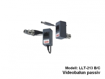 Videobalun 1-Kanal LLT-213B/C - Video + Strom über CAT.5