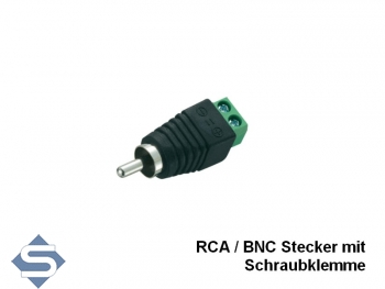 RCA / Cinch Stecker mit Schraubanschluss