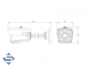 LONGSE LBA90AD200S (LA90), 60m Nachtsicht, 2.8-12mm Objektiv, 2.1MP (1920x1080p), IP66, AHD/CCTV berwachungskamera