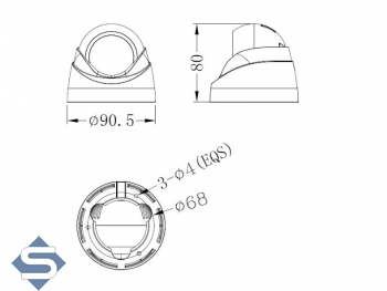 LONGSE LIRDLHTC200P (LRDL), 20m Nachtsicht, 3.6mm Objektiv, 2.1MP (1920x1080p), AHD/CVI/TVI/CCTV berwachungskamera