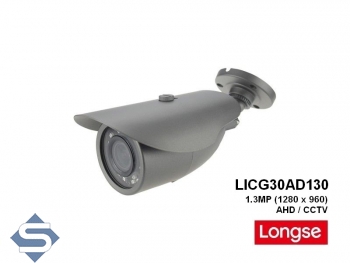 LONGSE LICG30AD130, 30m Nachtsicht, 6mm Objektiv, 1.3MP (1280x960), IP66, AHD/CCTV berwachungskamera