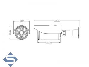 LONGSE LIZM90AD130, 60m Nachtsicht, 2.8-12mm Vario-Objektiv, 1.3MP (1280 x 960), IP66, AHD/CCTV berwachungskamera