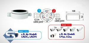 LONGSE Installationsbox / Junction Box mini fr kleine berwachungskameras und IP-Kameras