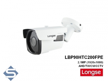LONGSE LBP90HTC200FPE, 60m Nachtsicht, 2.8-12mm Objektiv, 2.1MP (1920x1080p), IP66, AHD/CVI/TVI/CCTV berwachungskamera
