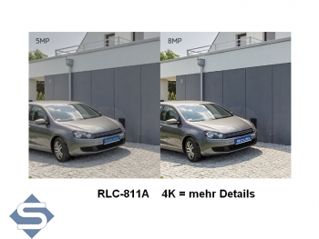 REOLINK RLC-811A, 8MP/4K (3840 x 2160), 30m Infrarot + farbige Nachtsicht, POE, 5x optischer Zoom, 2 Wege Audio, IP67, IP berwachungskamera