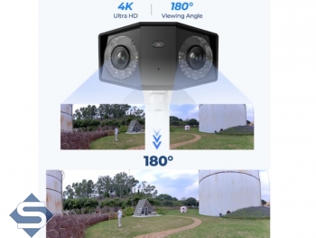 REOLINK DUO 2 POE, 180 Panorama Weitwinkel, 8MP/4K (4608 x 1728), 30m IR, Dual Objektiv, 2-Wege Audio, IP66, IP berwachungskamera