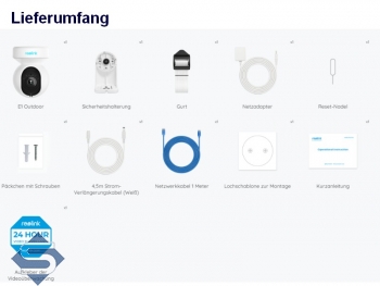 REOLINK E1 Outdoor WIFI, 3-fach opt. Zoom, Dualband-WLAN 2,4/5GHz, Indoor + Outdoor, 5MP (2560x1920), PTZ 355 / 50, 12m Infrarot + farbige Nachtsicht, 2 Wege Audio, Auto Tracking, IP berwachungskamera