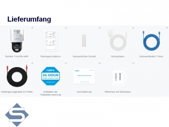 REOLINK TrackMix WIFI, 6x Hybrid Zoom, 2,4/5GHz WLAN, Dual Objektiv, Outdoor, 4K / 8MP (3840 x 2160), PTZ 355 / 90, 30m Infrarot + farbige Nachtsicht, 2 Wege Audio, Auto Tracking, IP berwachungskamera