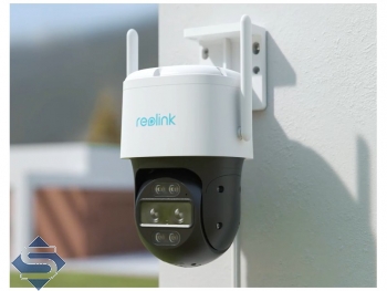 REOLINK TrackMix WIFI, 6x Hybrid Zoom, 2,4/5GHz WLAN, Dual Objektiv, Outdoor, 4K / 8MP (3840 x 2160), PTZ 355 / 90, 30m Infrarot + farbige Nachtsicht, 2 Wege Audio, Auto Tracking, IP berwachungskamera