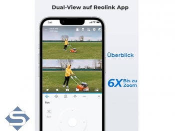 REOLINK TrackMix WIFI, 6x Hybrid Zoom, 2,4/5GHz WLAN, Dual Objektiv, Outdoor, 4K / 8MP (3840 x 2160), PTZ 355 / 90, 30m Infrarot + farbige Nachtsicht, 2 Wege Audio, Auto Tracking, IP berwachungskamera