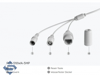 REOLINK RLC-510WA, 5MP (2560 x 1920), 30m Infrarot Nachtsicht, WIFI 2,4GHz/5GHz, 4mm Fixfokus 80, Audio Aufzeichnung, IP67, IP berwachungskamera