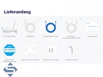 REOLINK RLC-510WA, 5MP (2560 x 1920), 30m Infrarot Nachtsicht, WIFI 2,4GHz/5GHz, 4mm Fixfokus 80, Audio Aufzeichnung, IP67, IP berwachungskamera