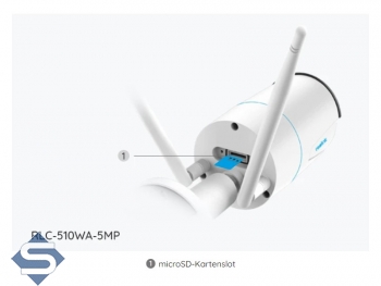 REOLINK RLC-510WA, 5MP (2560 x 1920), 30m Infrarot Nachtsicht, WIFI 2,4GHz/5GHz, 4mm Fixfokus 80, Audio Aufzeichnung, IP67, IP berwachungskamera