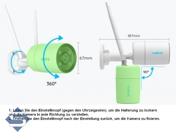 REOLINK CX410W, 4MP/2K (2560 x 1440), ColorX Vollfarb-Nachsicht,WIFI 2.4GHz/5GHz, 4mm Objektiv, 2 Wege Audio, IP67, IP berwachungskamera