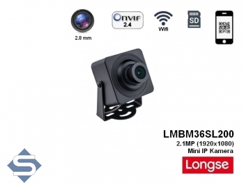 LONGSE LMBM36SL200, 2.1MP (1920x1080), H.264 /H.265, WIFI, Objektiv 2.8mm, SONY Starvis, Mini IP berwachungskamera