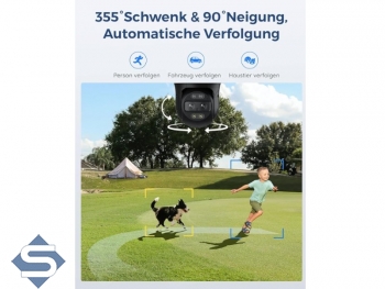 REOLINK TrackMix POE, 6x Hybrid Zoom, Dual Objektiv, Outdoor, 4K / 8MP (3840 x 2160), PTZ 355 / 90, 30m Infrarot + farbige Nachtsicht, 2 Wege Audio, Auto Tracking, IP berwachungskamera