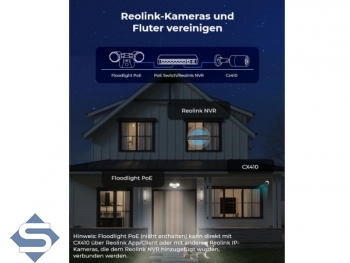 REOLINK CX410 POE, 4MP/2K (2560 x 1440), ColorX Vollfarb-Nachsicht, 4mm Objektiv, 2 Wege Audio, IP67, IP berwachungskamera