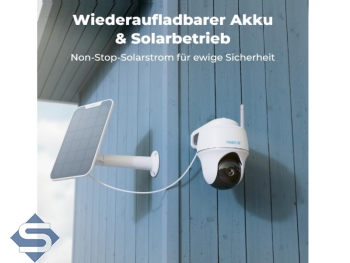 REOLINK ARGUS PT Lite, WIFI 2.4GHz, Akkubetrieben, 3MP (2304 x 1296), 10m Infrarot Nachtsicht, 2 Wege Audio, IP64, IP berwachungskamera