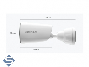 REOLINK ARGUS ECO Ultra, Wlan 5/2.4GHz, Akkubetrieben, 8MP/4K (3840 x 2160), 10m IR + 2 Spotlights, 2 Wege Audio, IP66, IP berwachungskamera