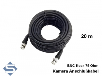 Kamera Anschlußkabel BNC 20 m - 2x Stecker BNC
