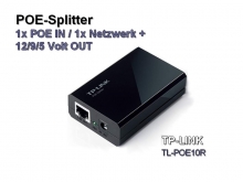 TP-Link TL-POE10R POE Splitter, Ausgangsspannung whlbar 12/9/5 Volt, 1000 Mbps