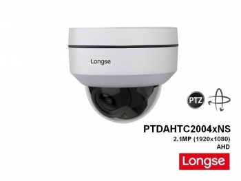 LONGSE PTDAHTC2004xNS, PTZ, 20m Nachtsicht, 4x Zoom: 2.8-12mm Objektiv, 2.1MP (1920x1080p), IP66, AHD berwachungskamera
