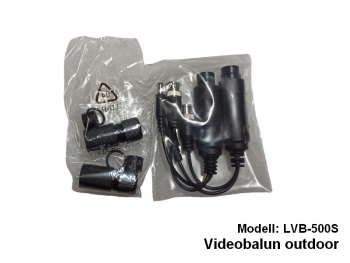 Videobalun 1-Kanal S-TEC-VBOD, Video + Strom ber Netzwerkkabel mit RJ45 Stecker