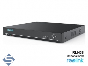 REOLINK RLN36, 36 Kanal NVR IP Kamera Recorder, fr Kameras bis 12MP, 2 Wege Audio Ports, Alarm Ein- / Ausgnge